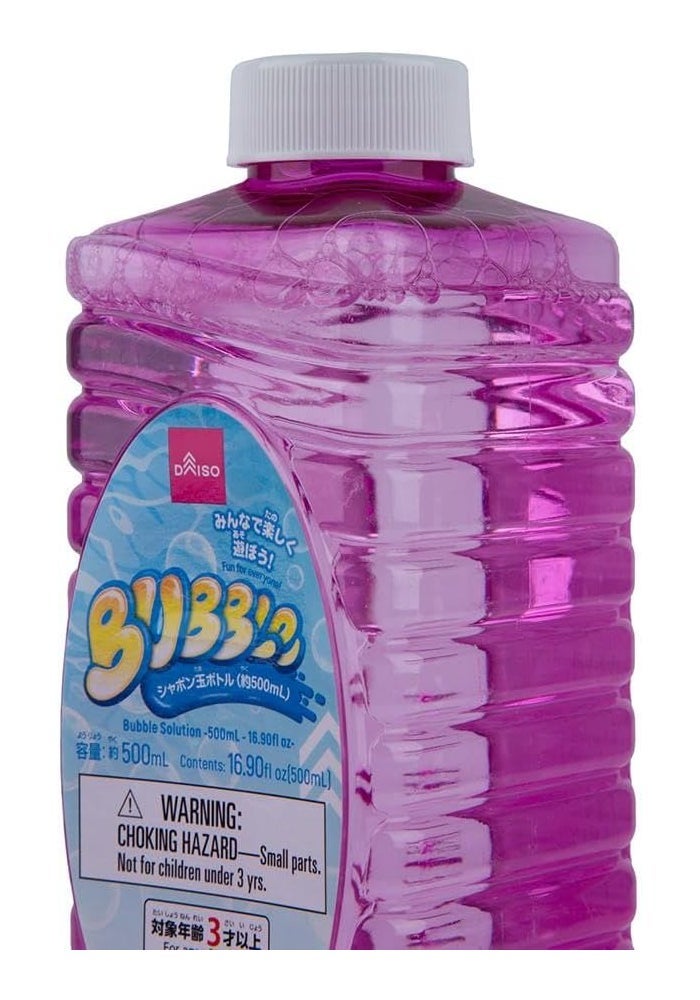 Daiso Bubble Solution – Pink (500 ml) | Long-Lasting Bubble Liquid for Fun Play & Outdoor Games - Image 3